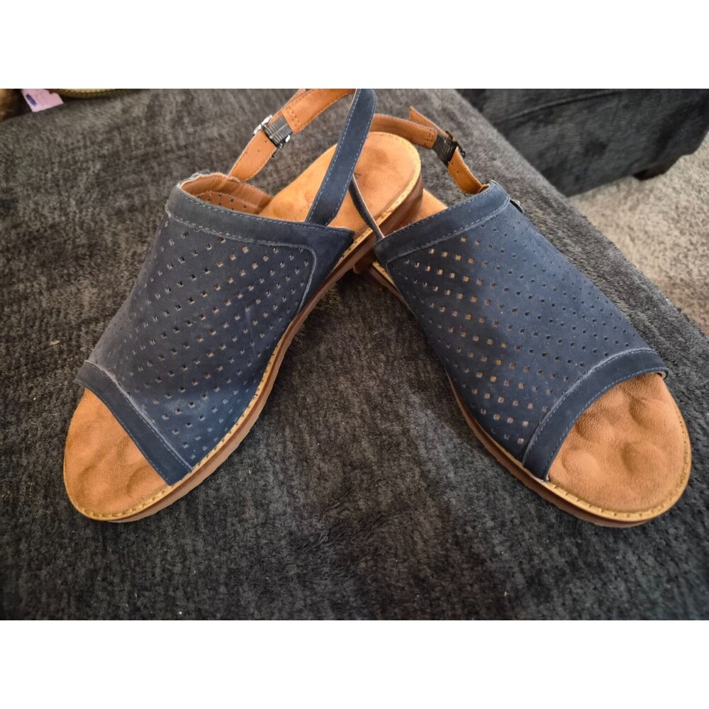 Walking Cradles Women’s Juliette, Navy Slingback Sandals, Size 8.5M